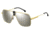 Carrera 1018/S Sunglasses CA1018S-0RHL-T4-6311 - Gold / Black Frame, Silver Mirror Lenses, Lens Diameter 63mm, Distance Between Lenses 11mm