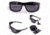 Cold Steel Battle Shades Mark I Sunglasses, Black Gloss Frame, Gray Lens, CS-EW11