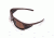 Cold Steel Battle Shades Mark I Sunglasses,Dark Matte Brown,Brown Lens EW13M