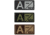 Condor Outdoor Blood Type Patch 6 Pcs/Pack, Aneg, Foliage/Black, 229A-007