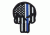 Condor Outdoor Punisher Pvc Patch 6 Pcs/ Pack, Blue Line, 181003-006