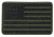 Condor Outdoor PVC US Flag Patch, 6 Pc/Pack, Olive Drab, 181004-001