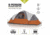 Core Equipment 9 Person Modified Dome Tent, Orange/Gray, 16 x 9 ft, 40004