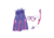 Body Glove Aruba Womens Mask/Snorkel/Fin Snorkeling Set - Pink/Purple 4FBD9332, M, Pink/Purple, 17043SET-PNKPUR-M
