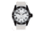 Dakota Watches Aluminum Diver, White/Black Dial, Aluminum Case, White Strap, NO 4791-7