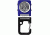 Dakota Watches Digiclip Square Watch,Blue Case w/Sandblasted Aluminum Carabiner 3092-7