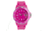 Dakota Watches Fusion Color Link, Hot Pink Dial &amp; Plastic Link Band 5544-2