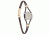 Dakota Watches Ladies Cord, Champagne Dial, Brown Cord 2040-0