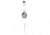 Dakota Watches Midsize Calendar, Champagne Dial, White Leather Band 3076-3
