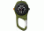 Dakota Watches Military Mini Clip, Black Dial, Green Case 3824-8