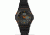 Dakota Watches Tough Ana-Digi Watch,Black/Orange Dial,Black Case/PVC Strap 3565-5