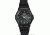 Dakota Watches Tough Ana-Digi Watch,Black/White Dial,Black Case/PVC Strap 3563-7