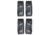 DeSantis Black - Plain - Belt Keepers (Pack of 4) - Nickel Snap U01BJG1Z1