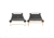 Disc-O-Bed Cot with 2 Side Organizers, Black, Extra Large, 30502BO