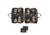 Disc-O-Bed Cot with 2 Side Organizers, Black, Extra Large, 30502BO