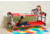 Disc-O-Bed Kid-O-Bunk Sleeping Cots w/ 2 Side Organizers, Red, 30405BO