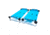 Disc-O-Bed Kid-O-Bunk with 2 Side Organizers, Teal Blue, Childs, 30105BO