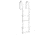 Dock Edge 4 Step Ladder Bright White Galvalume Fixed 39331