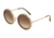 Dolce&amp;Gabbana DG2211 Sunglasses 02/13-53 - Men's, Gold Havana Frame, Brown Gradient Lenses