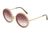 Dolce&amp;Gabbana DG2211 Sunglasses 02/8H-53 - Men's, Gold/bordeaux Frame, Violet Gradient Lenses