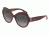 Dolce&amp;Gabbana DG4320F Sunglasses 31568G-56 - Bordeaux On Leo Frame, Grey Gradient Lenses
