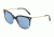 Dolce&amp;Gabbana DG4333 Sunglasses 318172-55 - Top Black On Memphis Frame, Light Blue Lenses