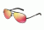 Dolce&amp;Gabbana LIFESTYLE DG2141 Sunglasses 11066Q-61 - Matte Black Frame, Red Multilayer Lenses