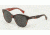 Dolce&amp;Gabbana MATT SILK DG4176 Sunglasses 29868G-49 - Rose/flowers On Black Frame, Grey Gradient Lenses