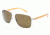 Dolce&amp;Gabbana SMALL SICILIAN HINGE DG2131 Sunglasses 124273-57 - Matte Silver Frame, Brown Lenses