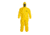 DuPont Tychem QC Yellow MD Coveralls with Standard Fit Hood and Elastic Wrists w/ Ankles, Case of 4