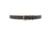 1-1/4" Plain Leather Garrison Belt with Gold Buckle
