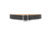 1-3/4" Basketweave Leather Garrison Belt with Solid Brass Center Bar Nickel Buckle