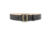 2-1/4" Plain Leather Sam Browne 2-Row Stitch Duty Belt with Solid Brass Gold Buckle