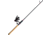 Eagle Claw 2.5 Series 6'6in Medium Action 2 Piece Spinning Combo Size 20 Reel, Black/Red, EC1S66MF2C