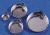 Eagle Thermoplastic Disposable Aluminum Crinkle Dishes with Tabs D28-500