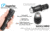 EAGTAC G25C2 Flashlight Kit, XM-L2 U4 CW LED, 1351lm, Black, G25C2-XML2-KIT-CW