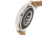 Canopies Wood Watch,33mm,Yellow Dial,Khaki/Tan Leather Band