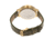 Ladies Autumn Watch,40mm,Brushed Metal Gold Bezel,Olive Band