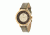 Ladies Autumn Watch,40mm,Brushed Metal Gold Bezel,Olive Band
