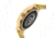Ladies Autumn Watch,40mm,Brushed Metal Gold Bezel,Yellow Band