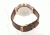 Ladies Autumn Watch,40mm,Brushed Metal Rose Gold Bezel,Brown Band