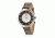 Ladies Autumn Watch,40mm,Brushed Metal Silver Bezel,Dark Brown Band