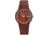 Earth Wood Biscayne Bracelet Watch w/Date, Red, One Size, ETHEW4203