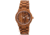 Earth Wood Biscayne Wood Bracelet Watch w/Date, Light Brown, Standard, ETHEW4205