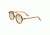 Earth Wood Bondi  w/Polarized Lenses, brown stripe  silver ESG003Z