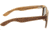Earth Wood Cape Cod Sunglasses, Zebrawood Frame, Blue Lens, Polarized, One Size, ESG060Z
