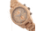 Earth Wood Castillo Bracelet Watch w/Date, Khaki, One Size, ETHEW5101