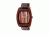 Earth Wood Cedar Leather-Band Watch, Red/Black ETHEW4603