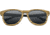 Earth Wood Cove Polarized Sunglass, Zebrawood/Black, One Size, ESG010GR