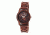Earth Wood Crown Bracelet Watch, Multicolor/Red ETHEW4503